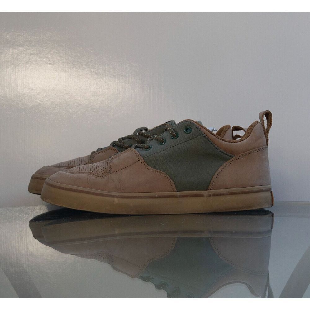 The HUNDREDS ADAM BOMB RILEY F13P210005 LOW OLIVE GREEN BROWN CANVAS NUBUCK 10.5 - Picture 4 of 10